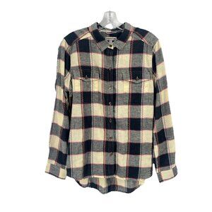 Toad & Co Reform Flannel Shirt Button Down Sz Medium